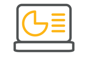 Centric Laptop Chart Icon