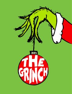 free clipart grinch holding ornament outline