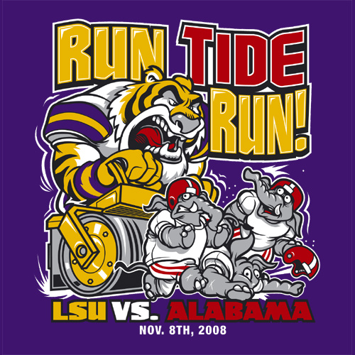 lsu vs alabama clipart