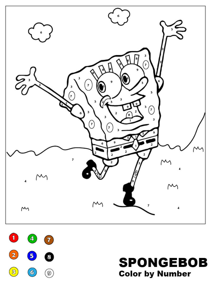 SpongeBob Color By Number