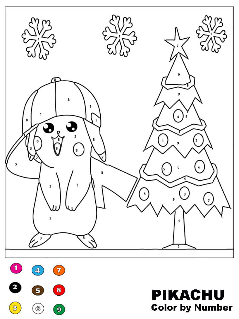 Pikachu Color By Number