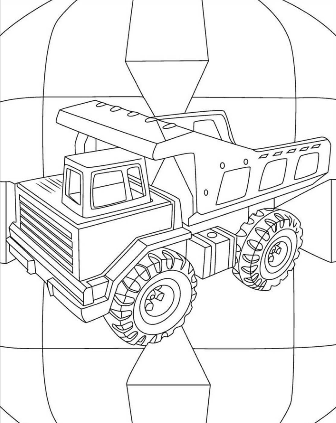 Dump Truck coloring pages