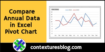 Compare Annual Data in Excel Pivot Chart