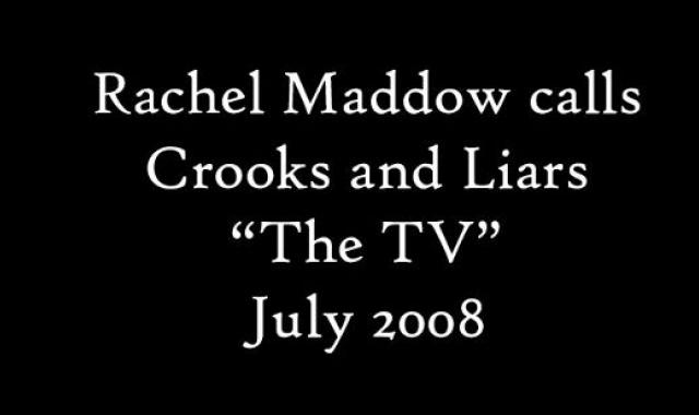 Blast From The Past: Rachel Maddow Praises C&L On Air America, 2008!
