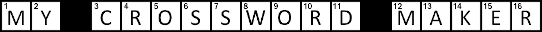 Crossword Puzzle Maker