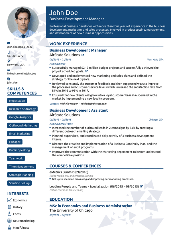 Executive Resume Example.