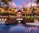 Honeymoon wedding proposal travel package from Montage Kapalua Bay in Maui, Hawaii Harry Winston