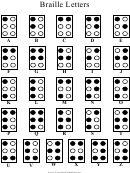 Braille Alphabet Chart