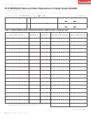 Form Mi-8949 - Michigan Sales And Other Dispositions Of Capital Assets - 2012