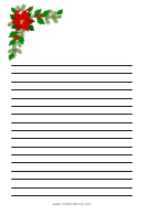 Christmas Tree Branch Writing Paper Template