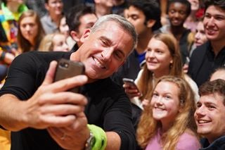 denisonu on Instagram: "It was a very Burpee weekend! Enjoy these pics from the 40th anniversary show, including Steve Carell '84 snapping a selfie with students. 📸"
