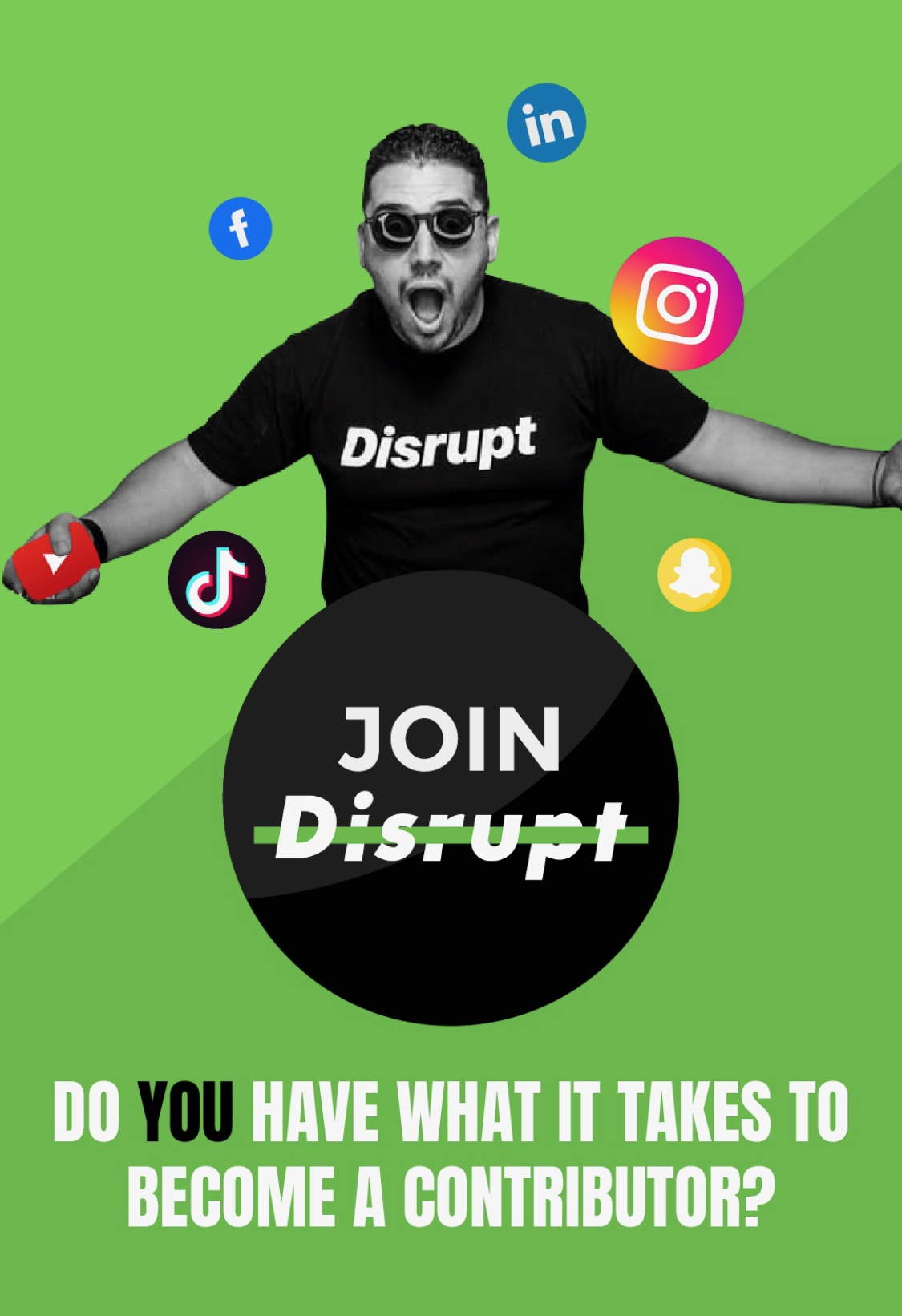 Become A Disrupt Contributor