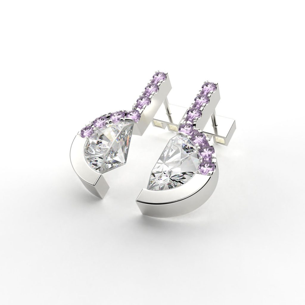 comprar aretes de plata luna-luna