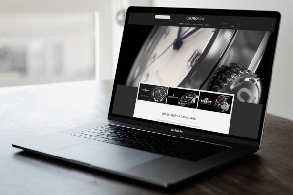 pantalla inicio tienda online relojes