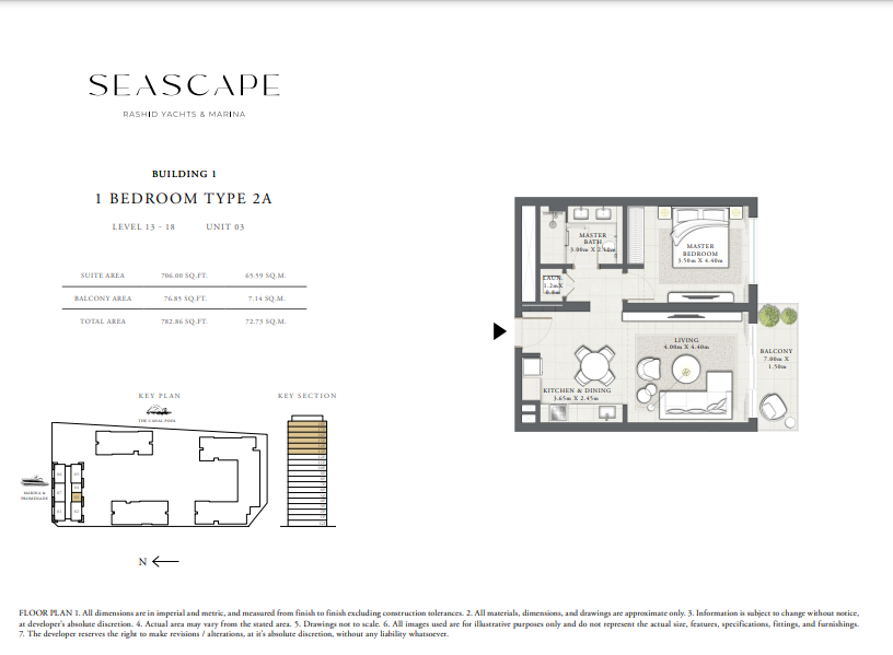 Floor Plan for emaar seascape