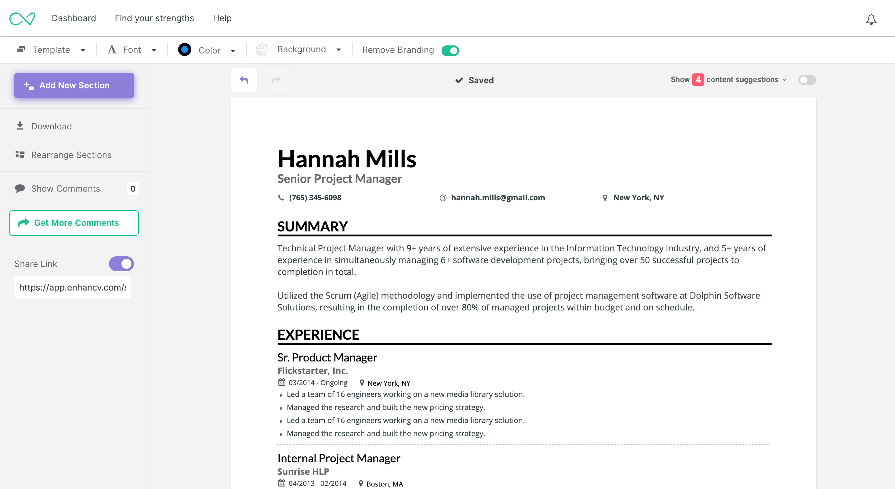 Image with missing alt attribute found on enhancv.com
