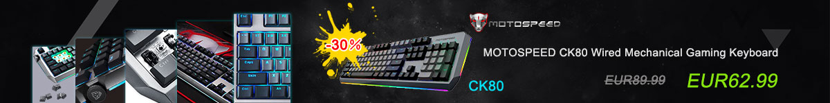 MOTOSPEED CK80 Wired Mechanical Gaming Keyboard
