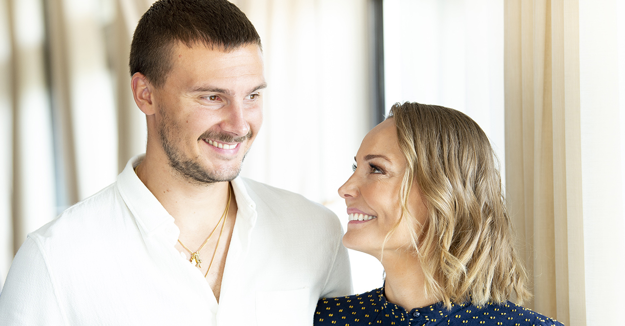 H&auml;r avslöjar Carina Berg könet p&aring; sin och Eriks bebis