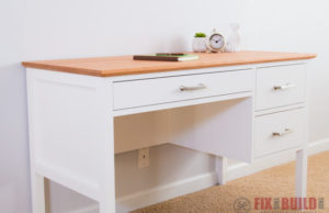 DIY Desk with Drawers Plans