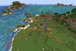 Gros village + R&eacute;cif de corail