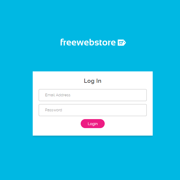 New control panel login page