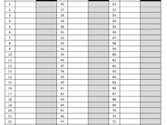 Chess Score Sheet Template