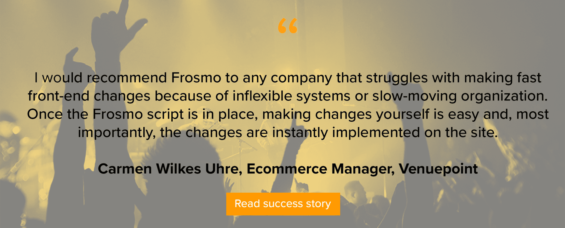 Venuepoint achieves positive results through Frosmo