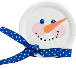 Canning Jar Lid Snowman