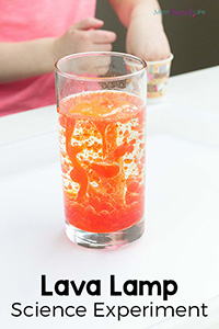 LAVA LAMP EXPERIMENT FOR KIDS
