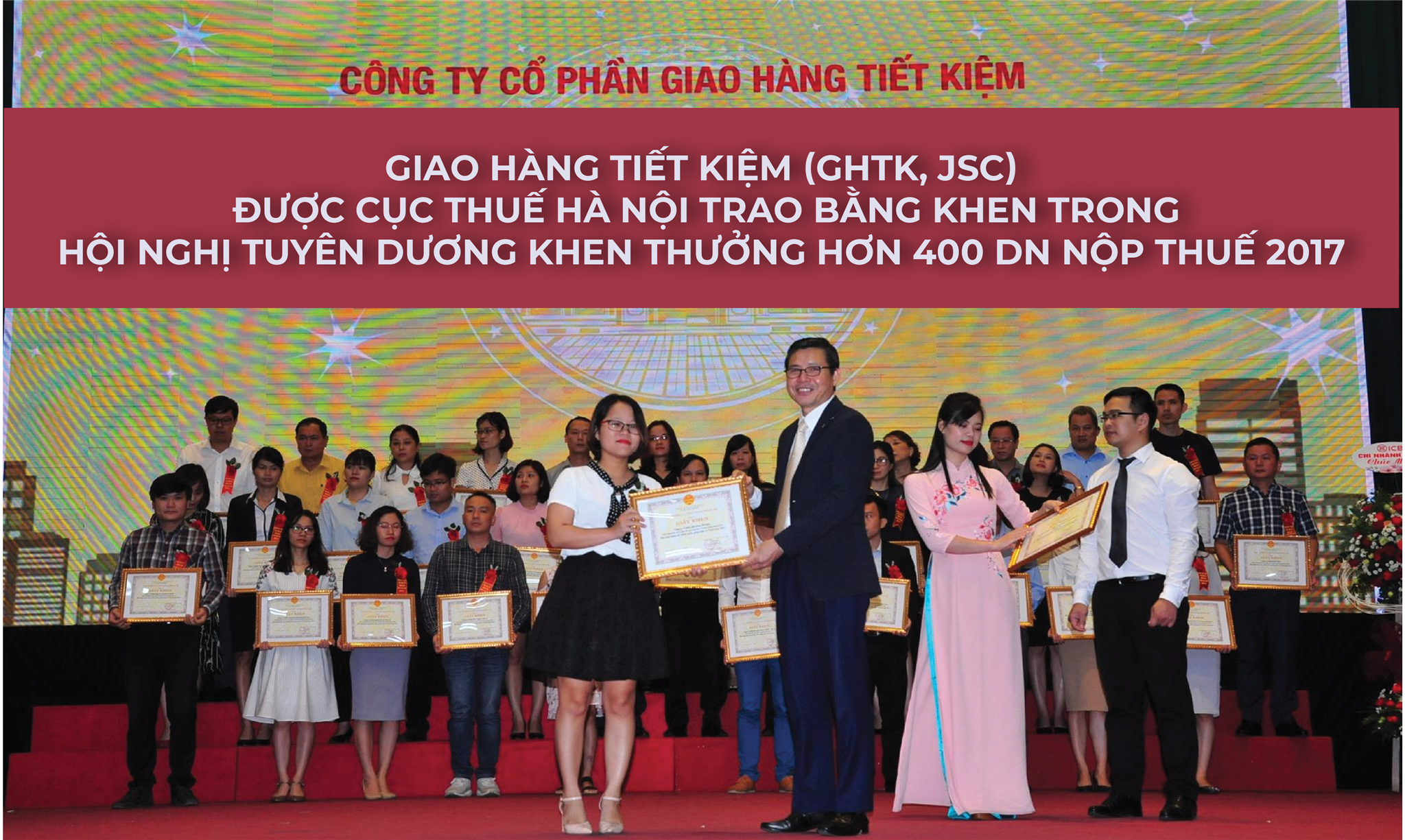 giao hang tiet kiem nhan bang khen thuong tu cuc thue