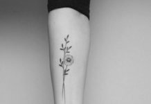 delicate-daisy-flower-tattoo