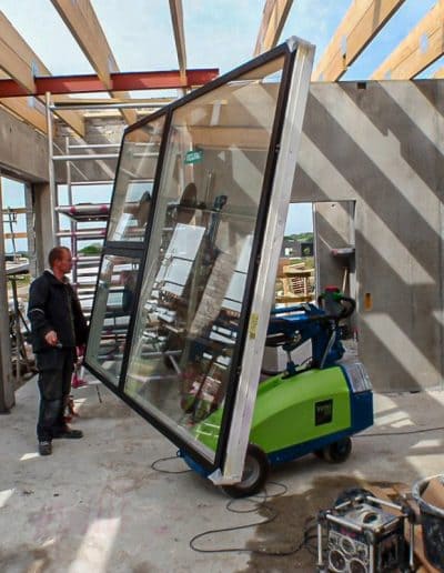 Glasroboter Einsatz Verglasungsarbeiten