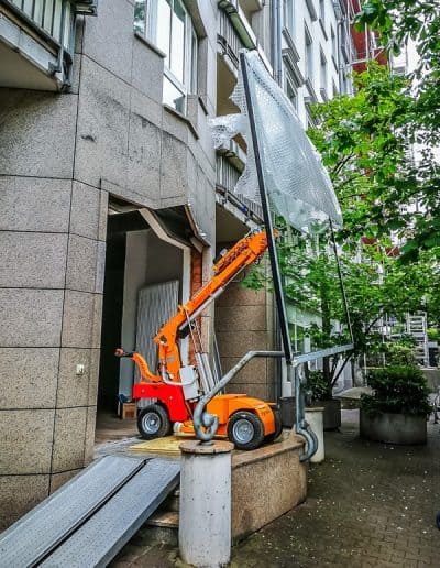 Glasmontagelift hebt Glasscheiben bis 600kg