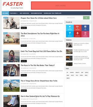 Faster Fast Loading Blogger Templates