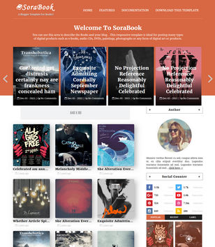 Sora Book Blogger Templates