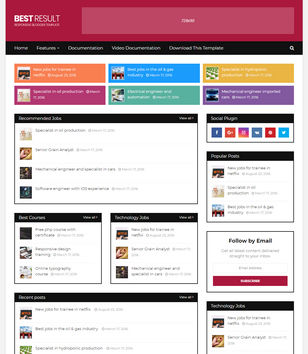 Top Result Blogger Templates