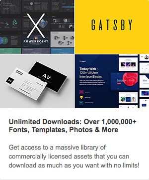 Envato homepage sponsored