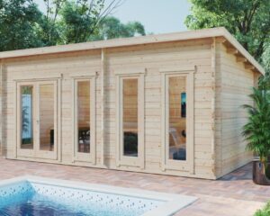 Gartenhaus Liam 16m2 / 3 x 6 m / 44mm