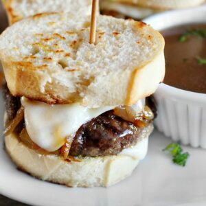 french onion soup burger
