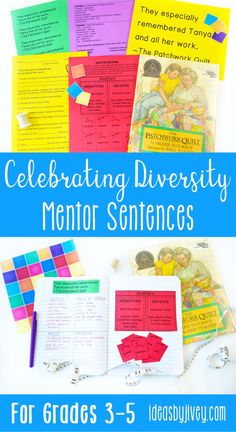 Mentor sentences are the perfect way to teach grammar and author's craft through examples of excellent sentences from your favorite read-aloud books! This bundle is just what you need to implement mentor sentences in your classroom with diverse books! Each of the 10 lessons includes the teacher sentence page, the student sentence page, a lesson plan page with possibilities for all 4 days, and a quiz aligned with CCSS with answer key. #mentortexts #mentorsentences #weneeddiversebooks