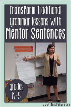 More and more teachers are discovering each day that teaching with mentor sentences is the perfect way to teach grammar and author&rsquo;s craft! Students will improve their writing and grammar understanding as they learn from the amazing authors of your favori