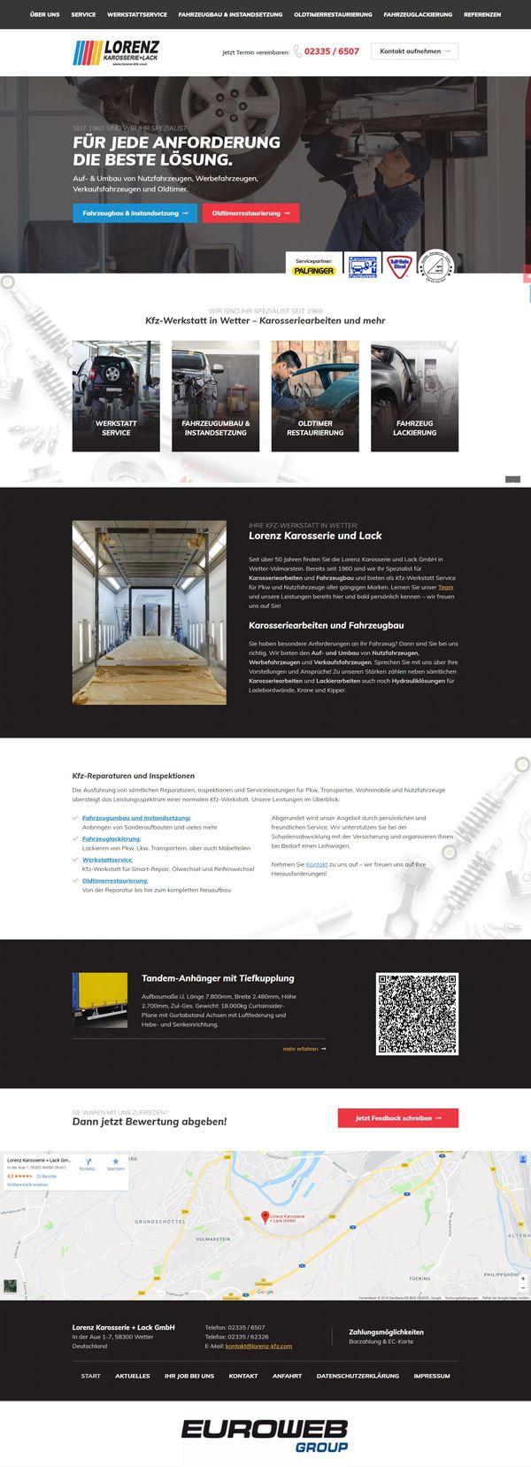 Pin &ndash; Portfolio: Inspiration Webdesign &ndash; https://www.lorenz-kfz.com/