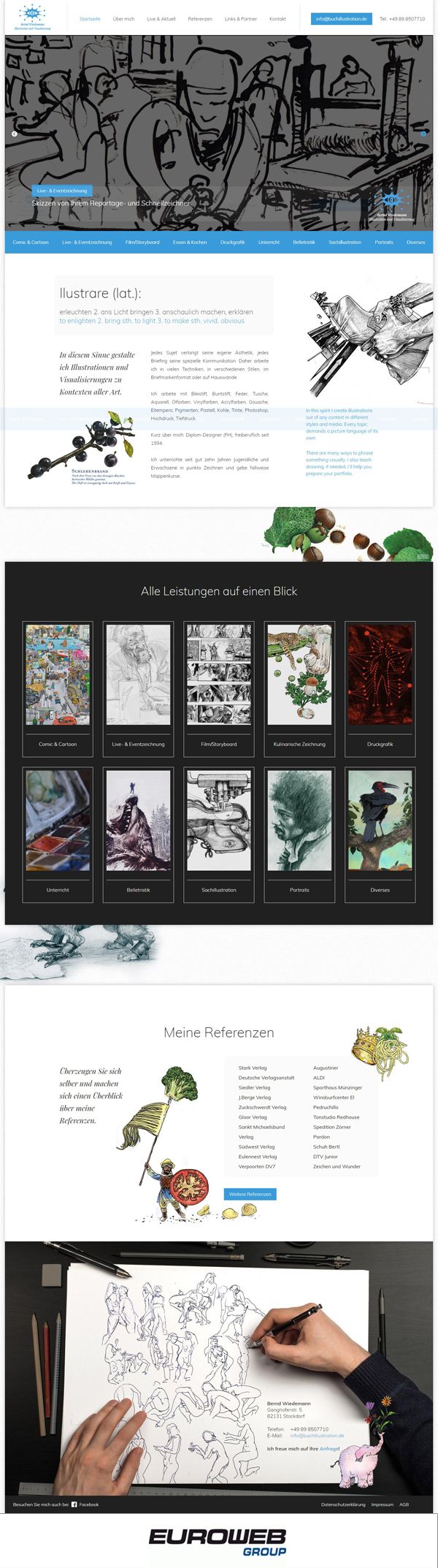 Pin &ndash; Portfolio: Inspiration Webdesign &ndash; http://www.buchillustration.de/