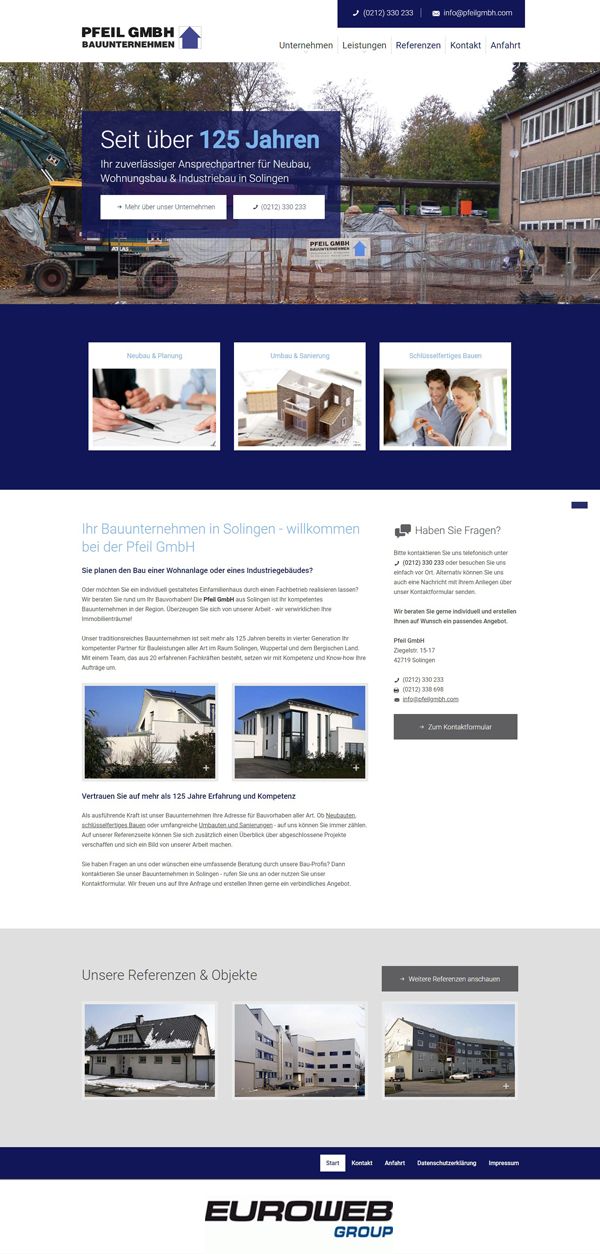 Pin &ndash; Portfolio: Inspiration Webdesign &ndash; https://www.pfeilgmbh.com/