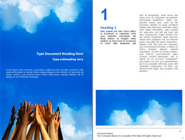 Children Hands Word Template