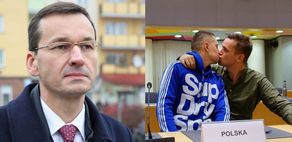 Geje z teledysku Roxette walczą o tolerancję, całując się na siedzeniu premiera Morawieckiego: "Zostawiliśmy w powietrzu HOMOZARAZKI"