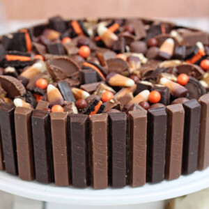 Candy Bar Cheesecake | From SugarHero.com