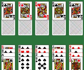 Пасьянс Дамы Кувырком