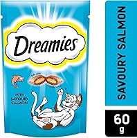 Dreamies Cat Treats, Salmon, 60 gm