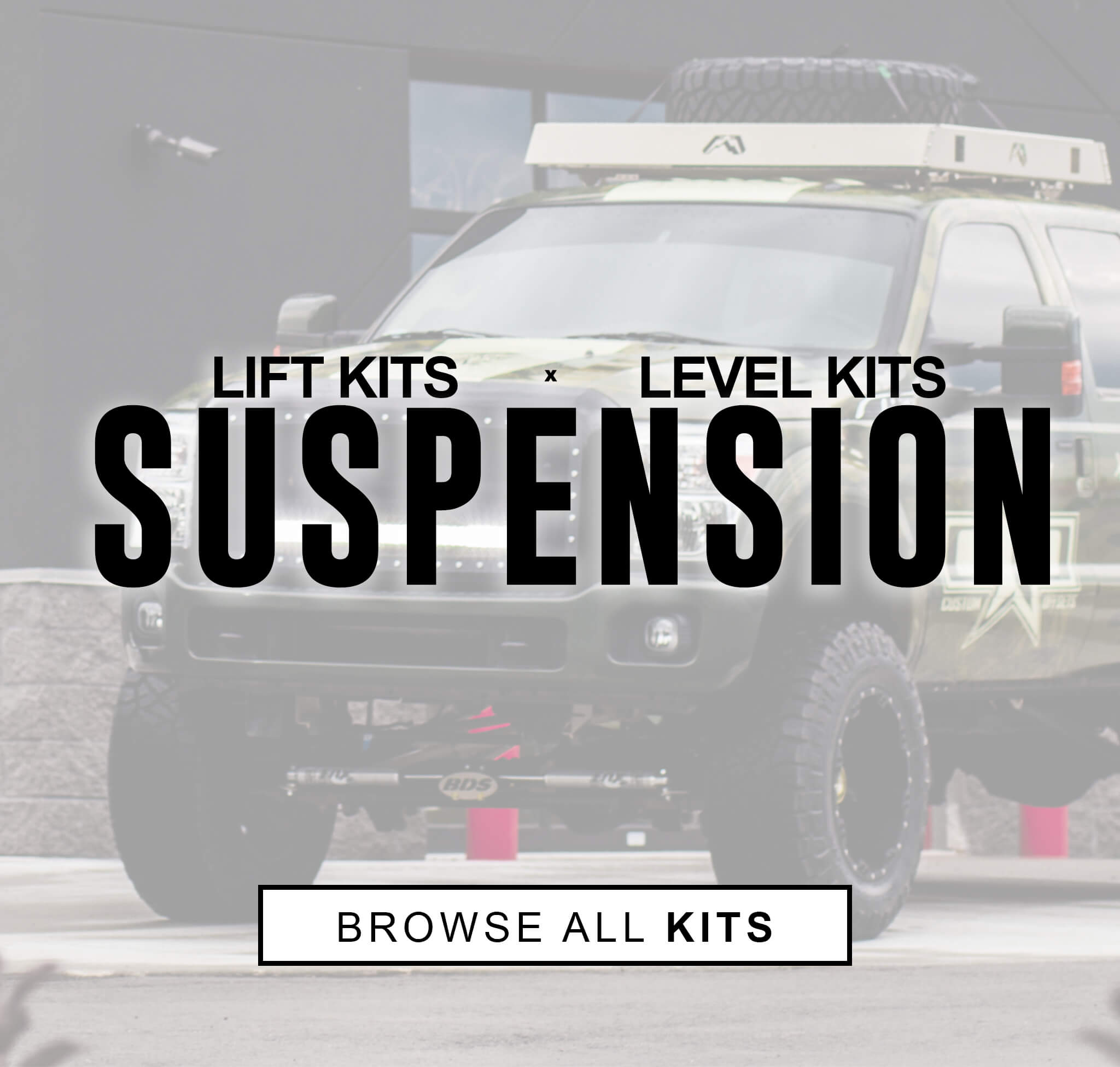 Lift kits, level kits, and more suspension options, Browse all of our kits